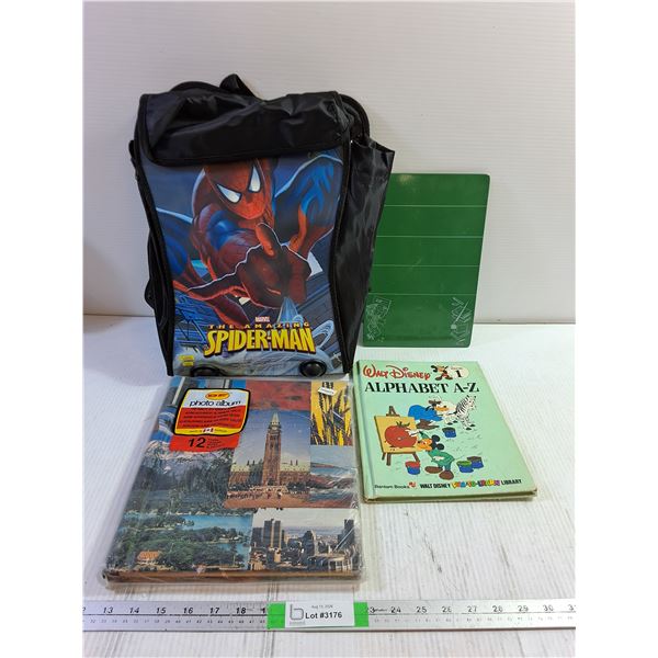 Spider Man Backpack, Disney Alphabet Book, Self-Adhesive Photo Album, Misc