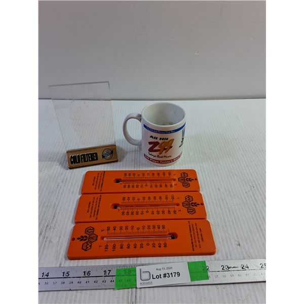 Z99 Mug, (3) Temperature Gauges, Picture Frame 6"x3.5"