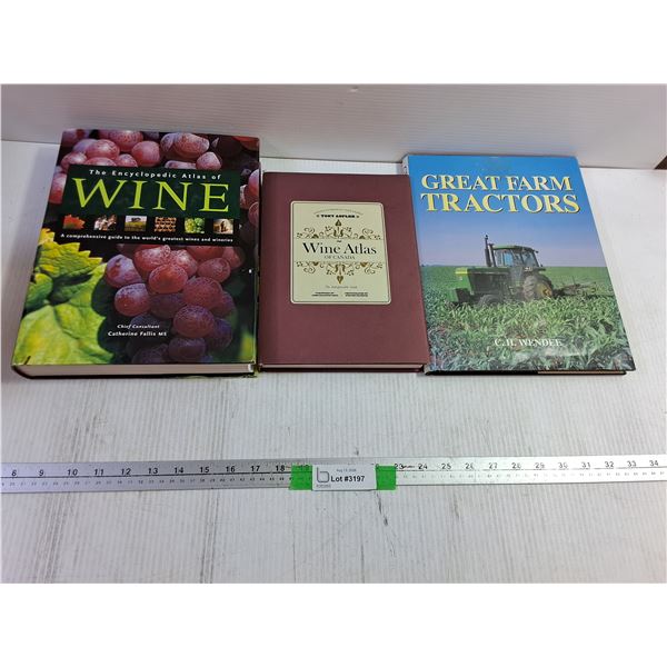 Wine Encyclopedia, Wine Atlas, & Great Farm Tractors Books