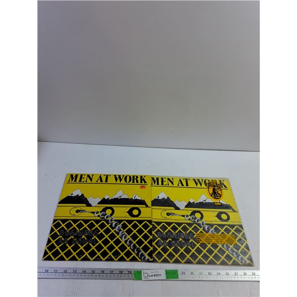 (2) Men at Work Business As Usual Vinyl