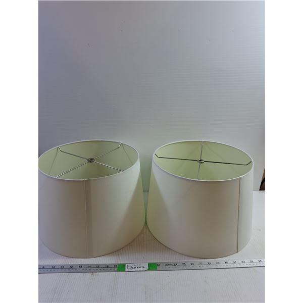 (2) Lamp Shades 13"x10"