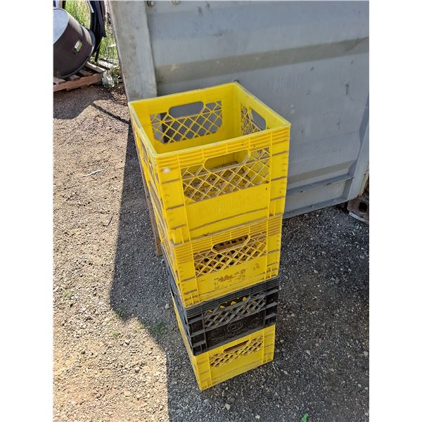 **(4) Milk Crates - Cannot Ship