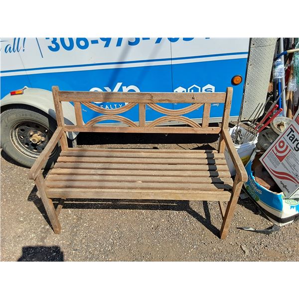 **Wooden Bench 48" x 22" x 35", PICKUP ONLY