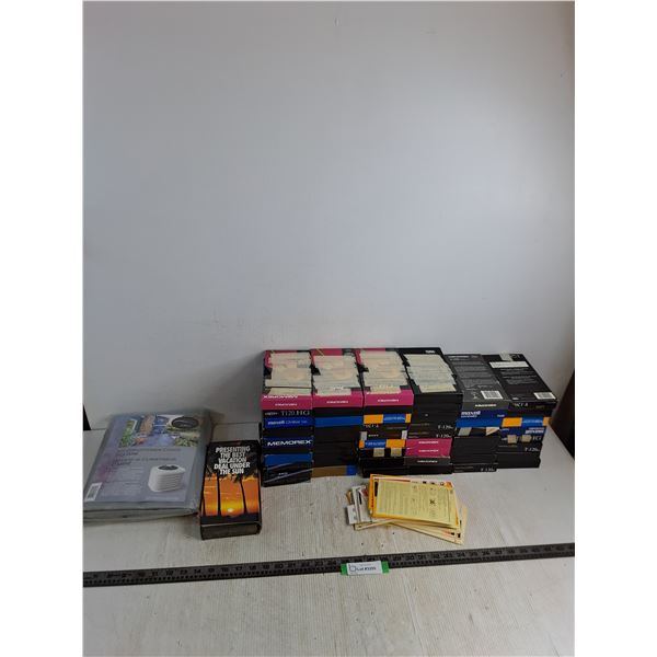 Large Quantity of Dubbed VHS Tapes, Central AC Cover - Appears New