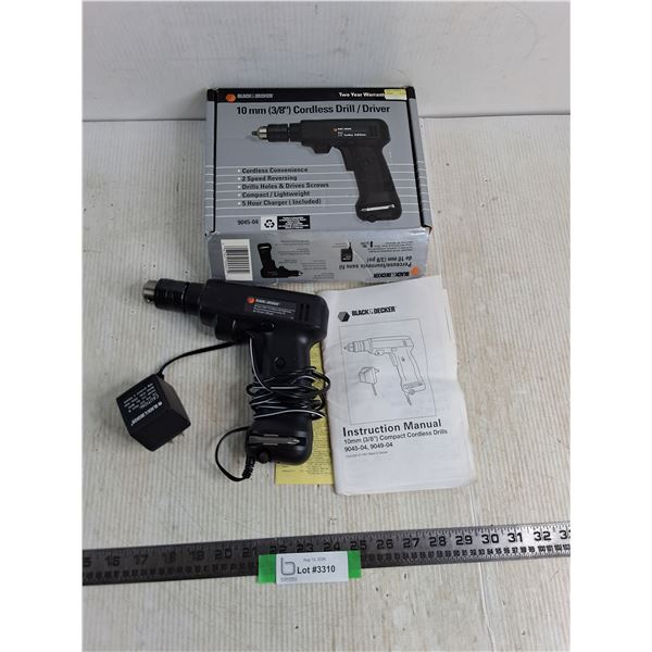 Black & Decker Cordless Drill - Tested