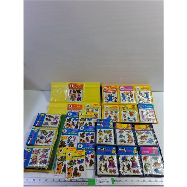 Woodsy Owl, Bozo the Clown, Underdog, Assorted Stickers