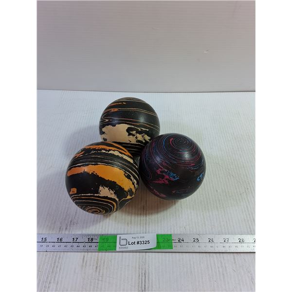 (3) Vintage Bowling Balls