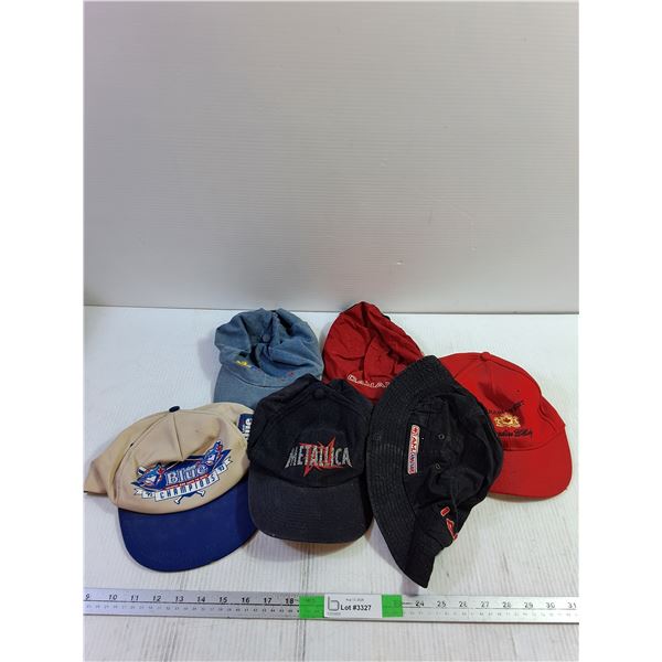 (5) Baseball Caps, Bucket Hats