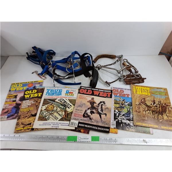 Assorted Horse Supplies & Magazines - Old West, The West & True Frontier
