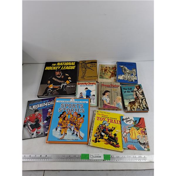 Assorted Books - The National Hockey League, Sports Stories, Donna Parker, Misc