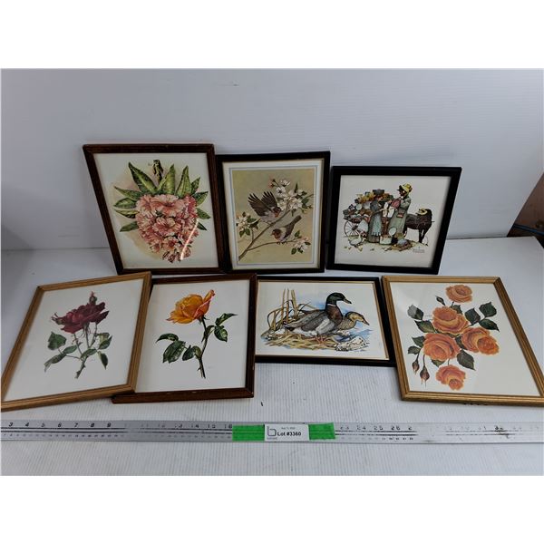 Assorted Wall Art Prints 11 " x 9"
