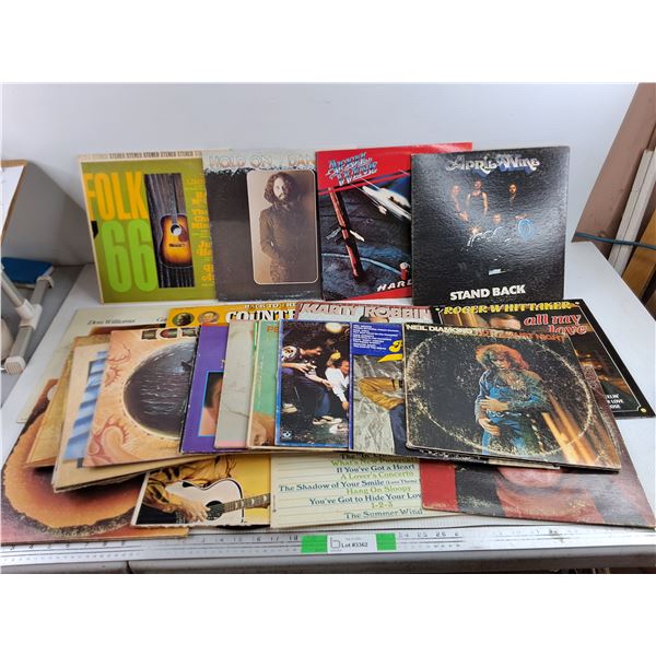 Assorted Vinyl Records - April Wine, Back to the Country, Roger Whittaker, Misc
