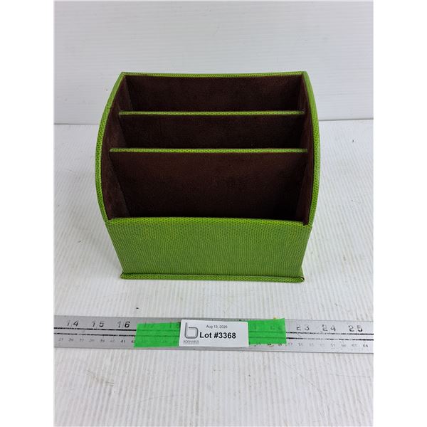Green 3 Compartment Paper Holder