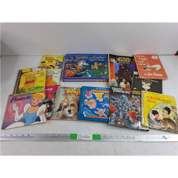 Assorted Kids Books - Sea Animals, Winnie The Pooh, Star Wars, Misc