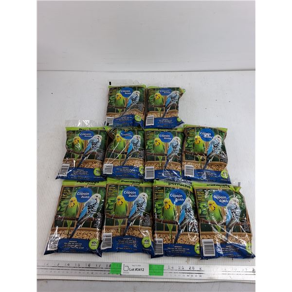 (10) 400 Grams Parakeet Bird Food - Sealed