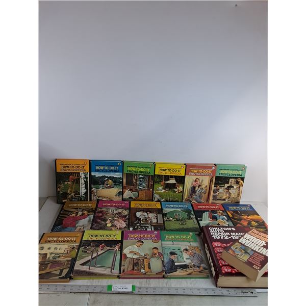 1- 16 How To Do It Encyclopedia Books, Clinton's Auto Repair Manual 1972- 1979, Encyclopedia Wood Wo
