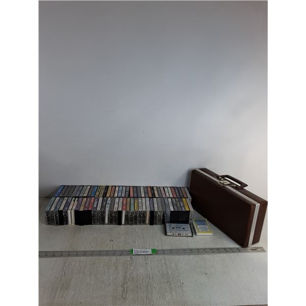 Various Cassettes And Case 14 1/4"x7"