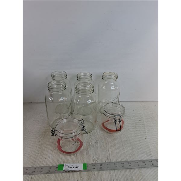 Glass Jars Up To 8.5"