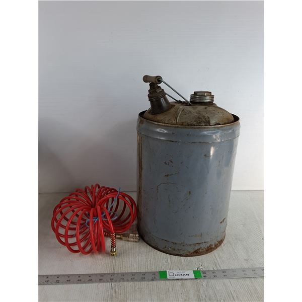 Fuel Can 17.5" And Air Hose