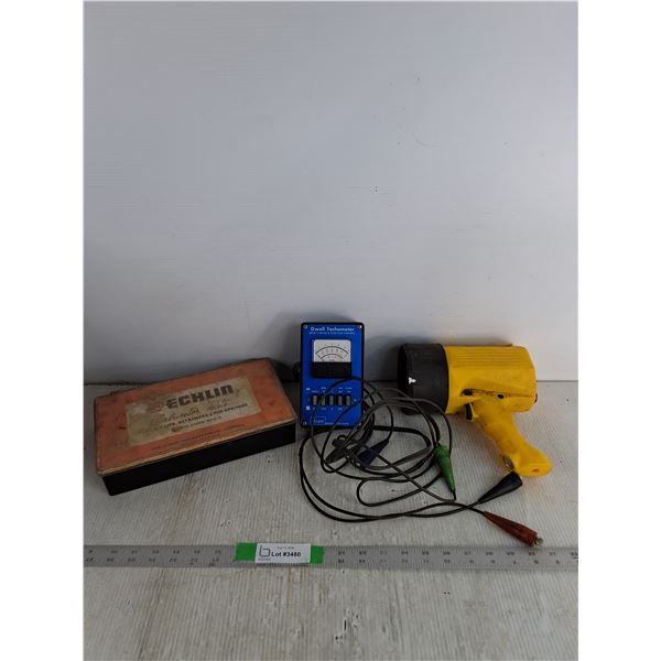 Dwell Tachometer, Heavy Duty Flashlight As Is, Chain Clips, Retainers & Pin Springs