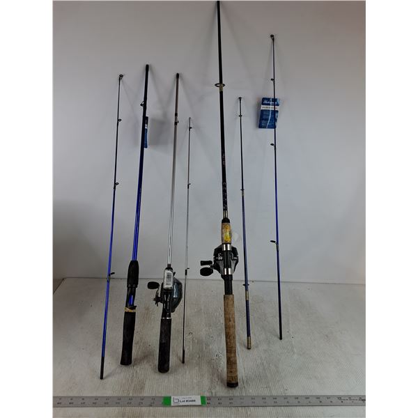 (3) Fishing Rods Up To 44", Pickup Only