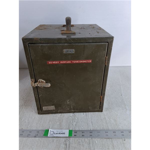 Du-Nuoy Surface Tensionometer In Metal Case 10"x10"x11.5"