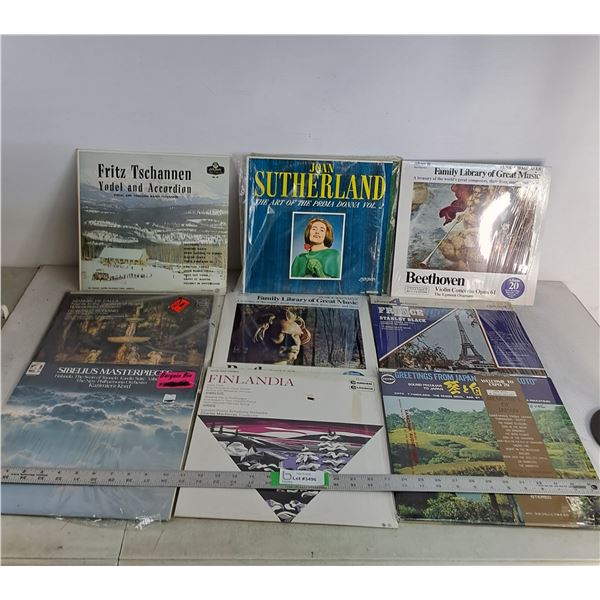 (10) Records- Finlandia, Memories Of Japan, Joan Sutherland Vol 1&2, Fritz Tschannen