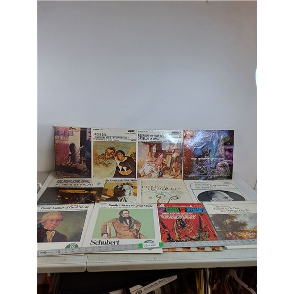 (12) Records- Schubert, Mozart, Bach, Brahm