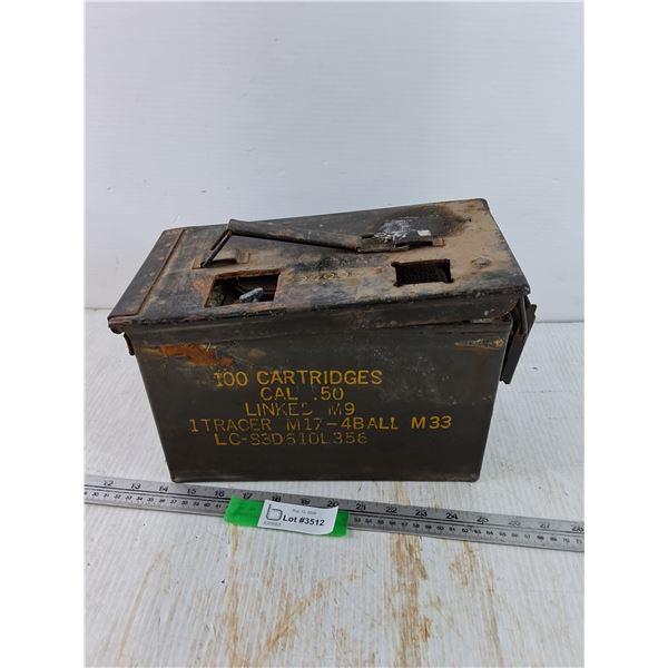 Modified Ammo Box .50 Caliber with Energizer Lawn and Garden Battery Inside