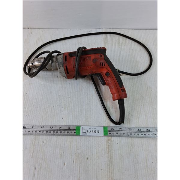 (1) Milwaukee Corded Drill-powers on