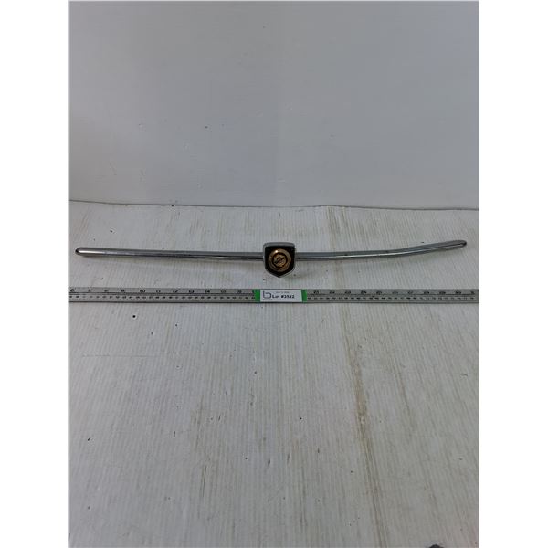 Vintage Chrysler Car Emblem Medallion on Chrome Trim Molding