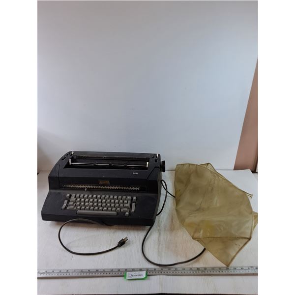 IBM Electronic Typewriter Powers On As-Is with Plastic Cover Sheet