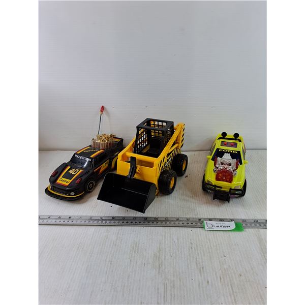 (2) RC Cars Untested and Mini Loader