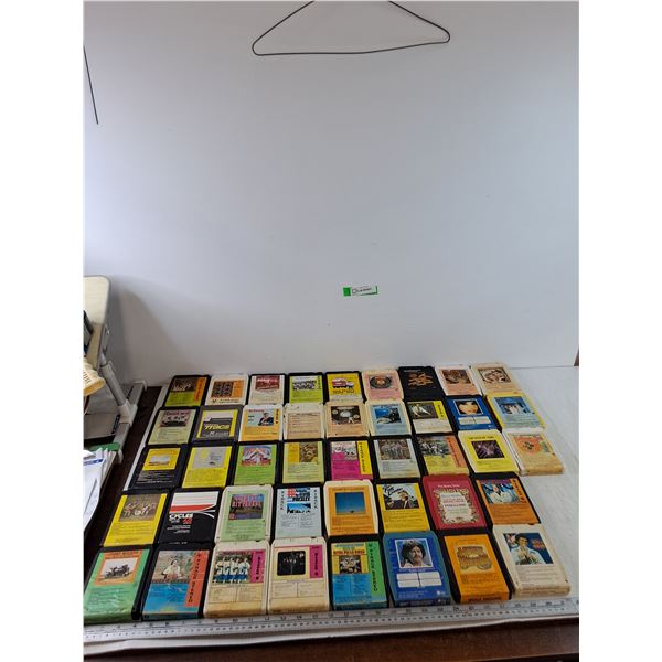 (43) 8-Track Cassettes, Fats Domino, Grease, Al Cherry, Donna Fargo, Bobby Winton, Merle Haggard