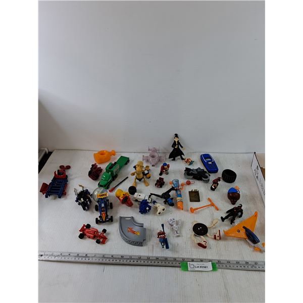 Assorted Kid's Toys, GI Joe Cobra Soldier, Race Cars, Clackers, Misc