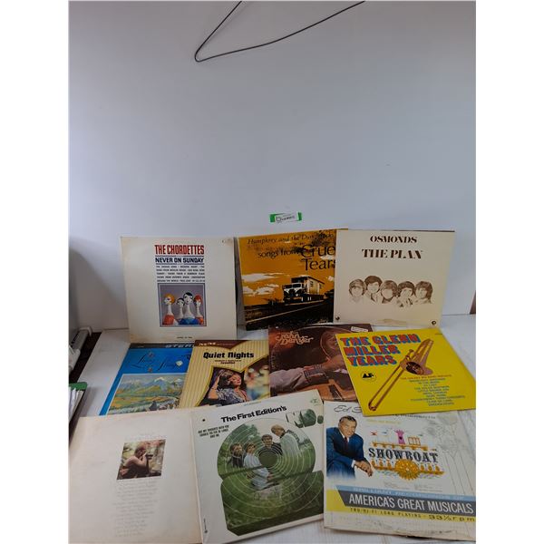 (10) Vinyl Records, Glenn Miller, John Denver, Osmond, Chordettes,