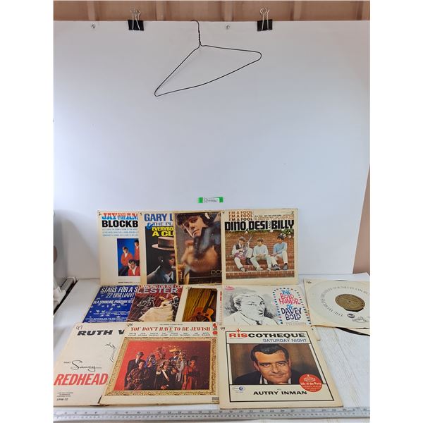 (11) Vinyl Records and (3) Vinyls No Cover, ary Lewis, Ruth Walls, Davey Bold