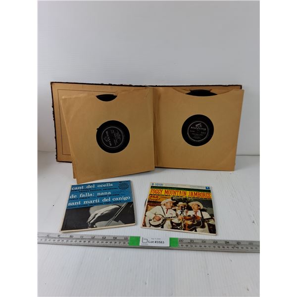 (12) 78 RPM Records, (2) 45 RPM Records