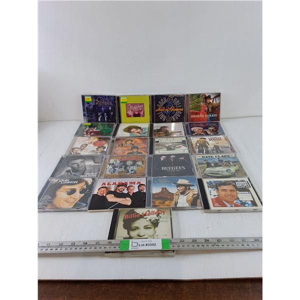 (21) CD's- Bee Gees, Alabama, John Lennon, Misc