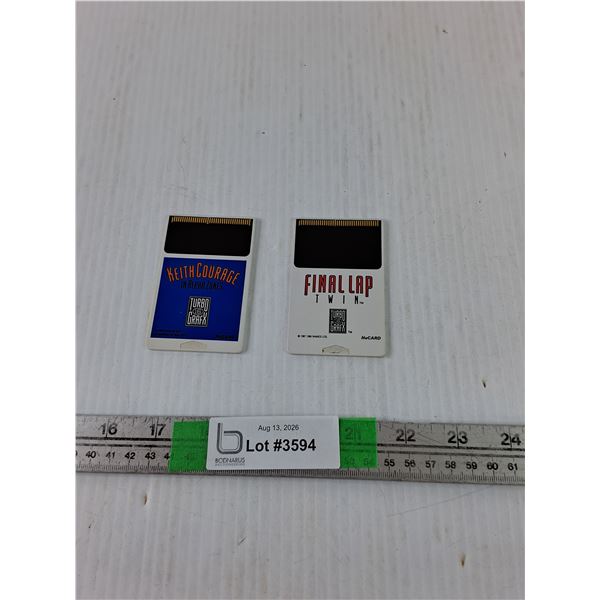 (2) Turbo Grafx-16- Hu Card- As Is