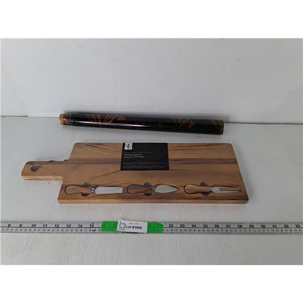 Cheese Board Set & Stained Glass Style Window Film