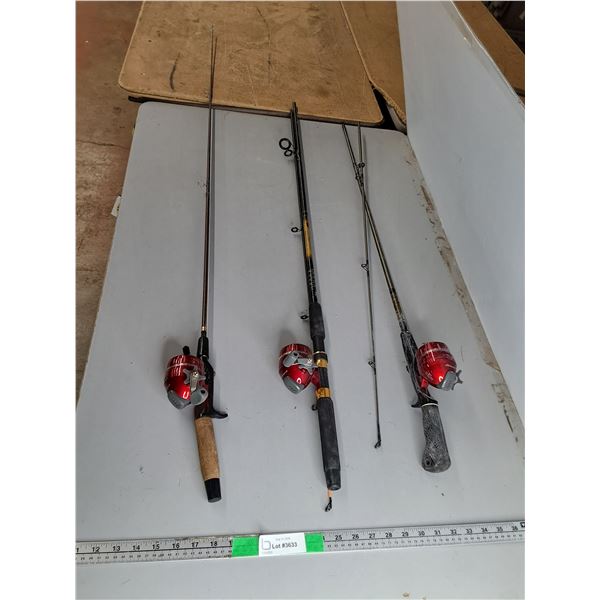 *(3) Fishing Rods/Reels- Shakespeare/Omni, Can't Ship