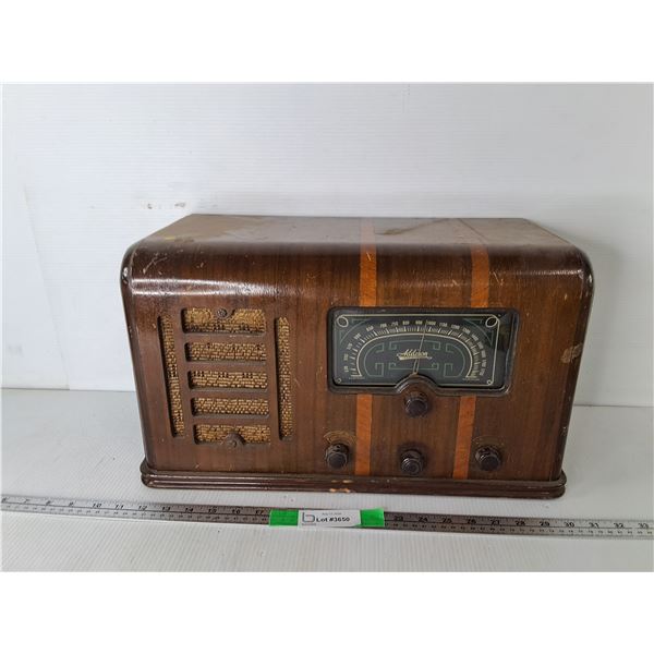 Vintage Wooden Addison Radio 19" x 9" x 11"- As Is