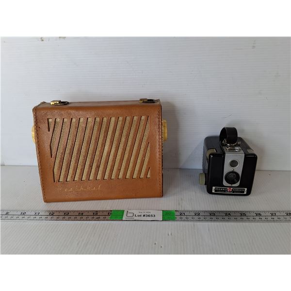 Heathkit Portable Radio Kit & Brownie Hawkeye Camera, Both As Is