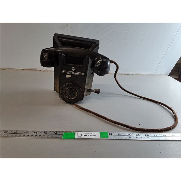 Bakelite Magneto Wall Phone