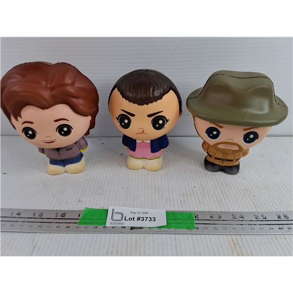 (3) Netflix Stranger Things Foam Figures