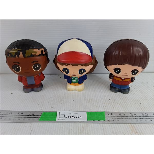 (3) Netflix Stranger Things Foam Figures