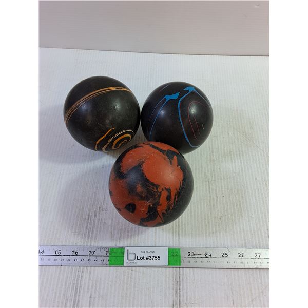 (3) Vintage Bowling Balls