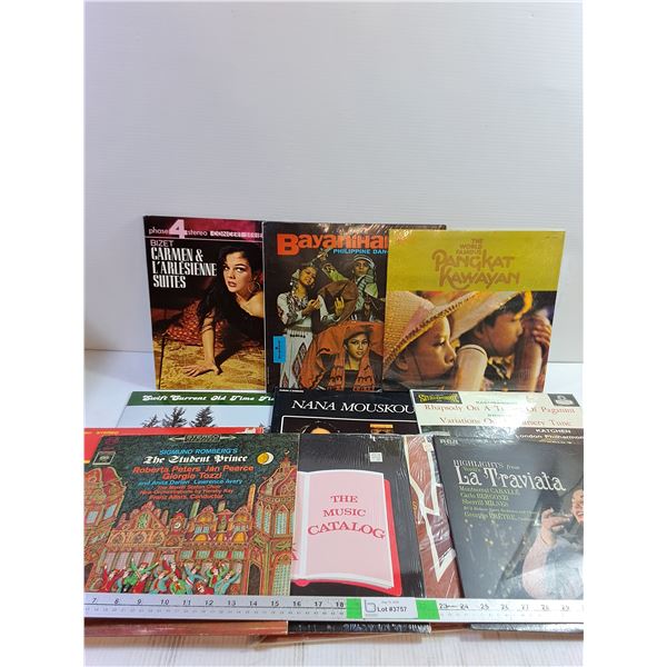 (12) Vinyls, Nana Mouskouri, Puccini, Bizet