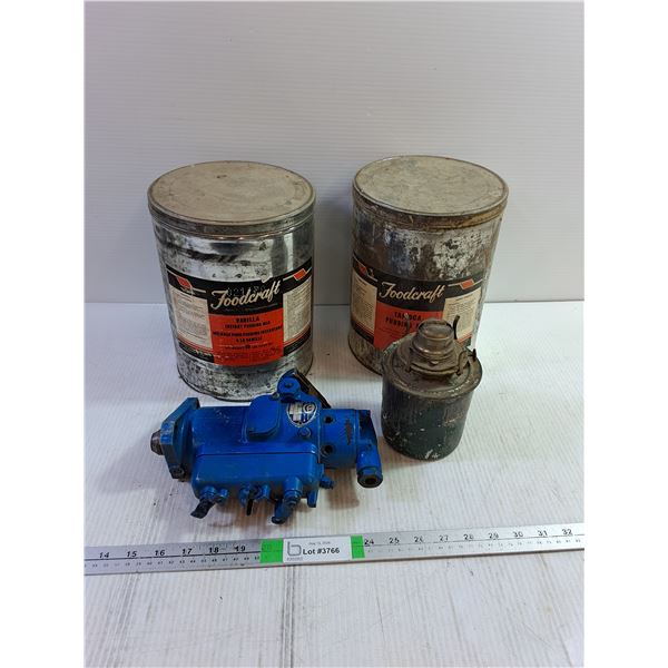 Fuel Pump, Gas Burner, (2) Foodcraft Cans